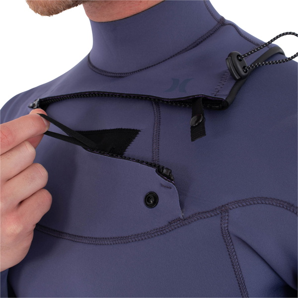 Chest Zip Hurley Air 3/2mm Masculina De Manga Longa Com Shorty No Peito, Modelo 2026, Código MSS0013203 - Destroyer